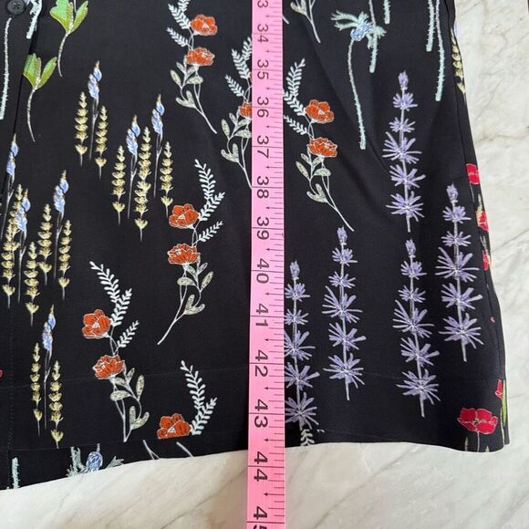 Tucker Vogue Fall 2018 collection 100% silk floral button down midi dress XS - Picture 9 of 11